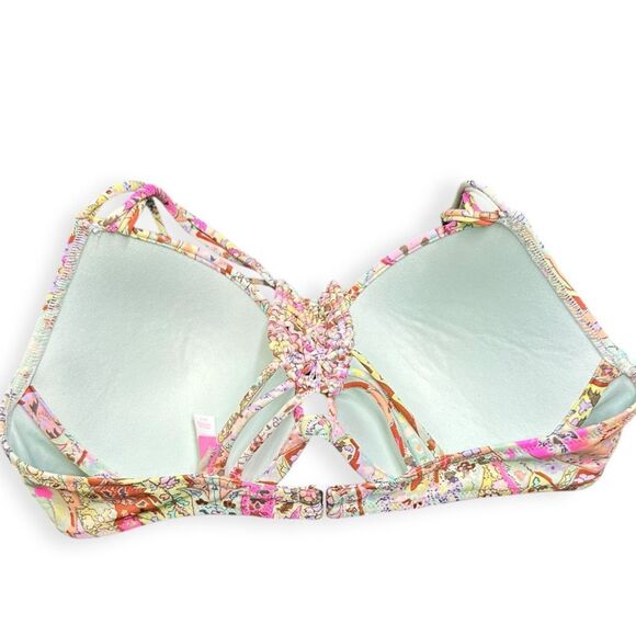 Victoria’s Secret Women’s Black Archives Beach Macrame Halter Push-Up Bikini Top - Picture 5 of 10